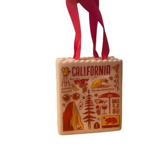 Starbucks Been There Series California Ceramic Tote Ornament